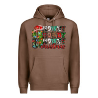 Chestnut Howdy howdy howdy Christmas Premium Hoodie - NancyCooperArtShop