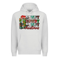 Dove Grey Howdy howdy howdy Christmas Premium Hoodie - NancyCooperArtShop