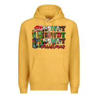 Mustard Howdy howdy howdy Christmas Premium Hoodie - NancyCooperArtShop