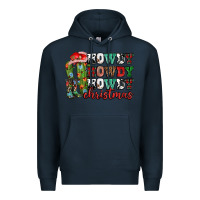Navy Howdy howdy howdy Christmas Premium Hoodie - NancyCooperArtShop