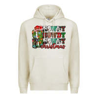 Oatmeal Heather Howdy howdy howdy Christmas Premium Hoodie - NancyCooperArtShop