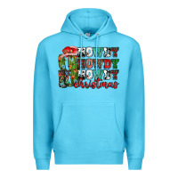 Ocean Blue Howdy howdy howdy Christmas Premium Hoodie - NancyCooperArtShop
