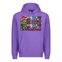 Purple Howdy howdy howdy Christmas Premium Hoodie - NancyCooperArtShop