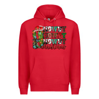 Red Howdy howdy howdy Christmas Premium Hoodie - NancyCooperArtShop