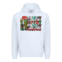 White Howdy howdy howdy Christmas Premium Hoodie - NancyCooperArtShop