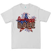 Dove Grey American babe Premium Tee - Neo Western