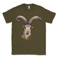 Army Green spanish goat face Classic Tee - LillyAllenDesigns