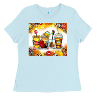 Baby Blue bus driver coffee cups Ladies Tee - Zillion Design Studio