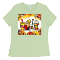 Matcha bus driver coffee cups Ladies Tee - Zillion Design Studio