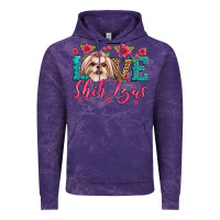 Cloud Purple love shih tzus Vintage Hoodie - Artiststas