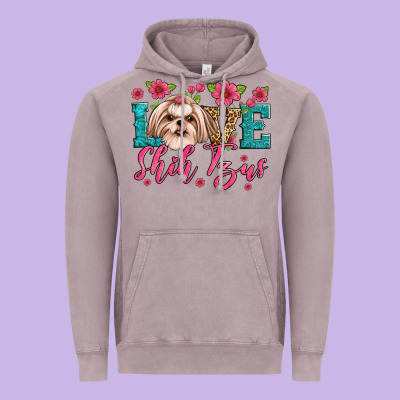 Love Shih Tzus Vintage Hoodie Designed By Artiststas