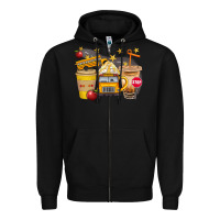 Black School Bus Coffee And Star Bbs Zipper Hoodie - BundleAndBundleShop