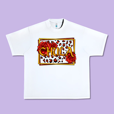Spanish Chula With Roses Urban Heavy Tee Designed By Jasminsmagicworld