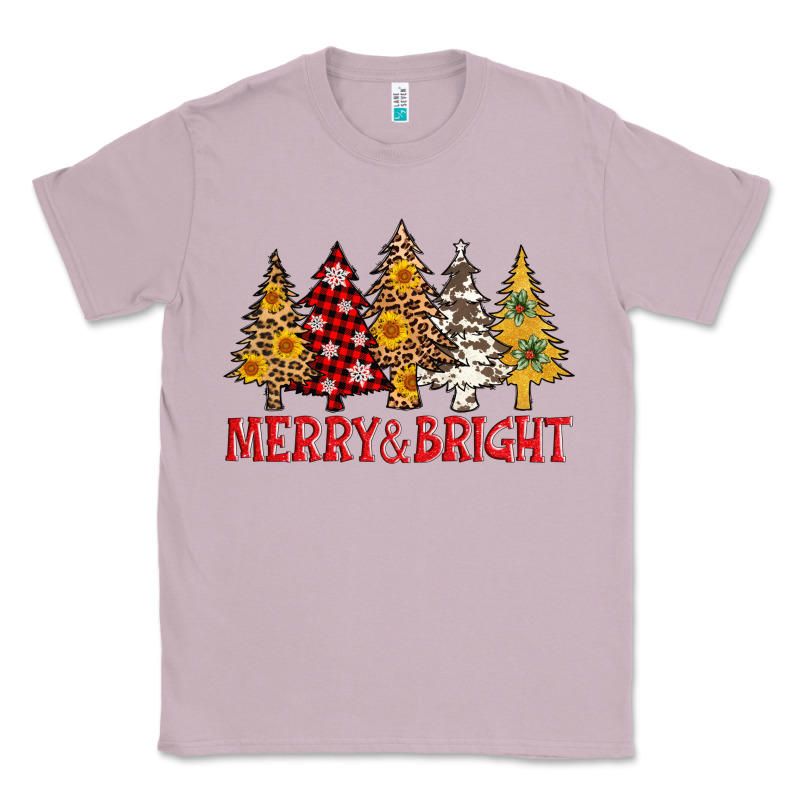 Merry And Bright Leopard Christmas Trees Classic Tee by AdoDesignShop | Teevron