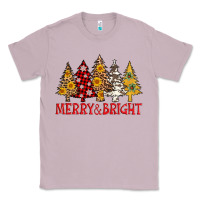 Lilac merry and bright leopard christmas trees Classic Tee - AdoDesignShop