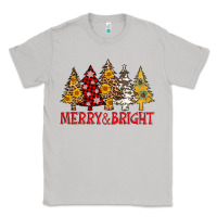 Moon Dust merry and bright leopard christmas trees Classic Tee - AdoDesignShop