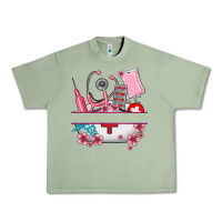 Oil Green custom name nurse hat and elements Urban Heavy Tee - AdoDesignShop