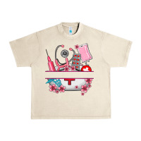 Sandshell custom name nurse hat and elements Urban Heavy Tee - AdoDesignShop