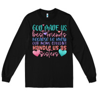Black god made us best friend Long Sleeve Tee - MaliasSmallBusiness