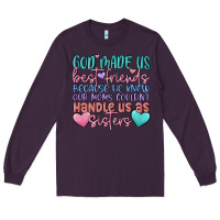 Plum god made us best friend Long Sleeve Tee - MaliasSmallBusiness