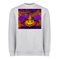 Heather Grey halloween jack o'lantern tumbler Heavyweight Sweatshirt - Jasminsmagicworld