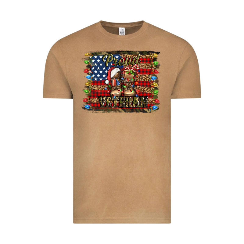 Proud Veteran Christmas Army Vintage Tee by Jasminsmagicworld | Teevron