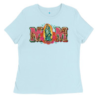 Baby Blue mom mexica Ladies Tee - texasbilliewilder