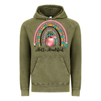 Vintage Olive hello headstent Vintage Hoodie - JahusDesignShop