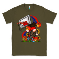 Army Green Basketball Gnome Classic Tee - CowhideDigitalArt