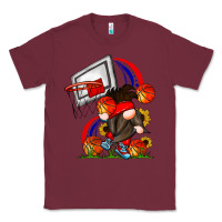 Burgundy Basketball Gnome Classic Tee - CowhideDigitalArt