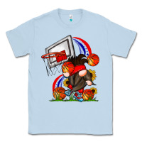 Dusty Blue Basketball Gnome Classic Tee - CowhideDigitalArt