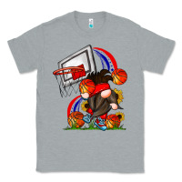 Heather Grey Basketball Gnome Classic Tee - CowhideDigitalArt