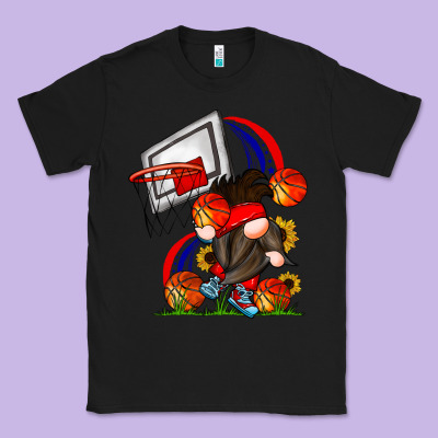 Basketball Gnome Classic Tee Designed By Cowhidedigitalart