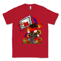 Red Basketball Gnome Classic Tee - CowhideDigitalArt