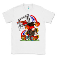 White Basketball Gnome Classic Tee - CowhideDigitalArt