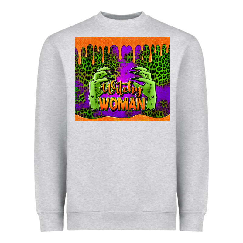 Witchy Woman Halloween Tumbler Heavyweight Sweatshirt by Jasminsmagicworld | Teevron
