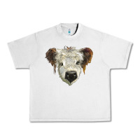 Lunar Rock white calf scottish Urban Heavy Tee - BarkalooDesign