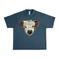 Midnight Navy white calf scottish Urban Heavy Tee - BarkalooDesign