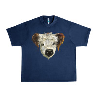 Navy white calf scottish Urban Heavy Tee - BarkalooDesign