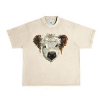 Sandshell white calf scottish Urban Heavy Tee - BarkalooDesign