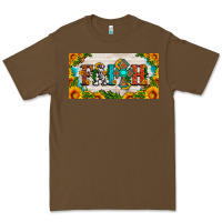 Cacao faith cross and sunflower license plate Premium Tee - HRA Design Shop