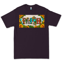 Plum faith cross and sunflower license plate Premium Tee - HRA Design Shop