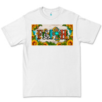 White faith cross and sunflower license plate Premium Tee - HRA Design Shop