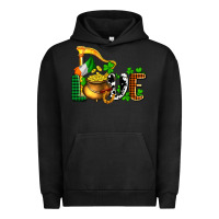 Pigment Black St. Patrick's Love and golds Urban Hoodie - OliviaCreatesArt