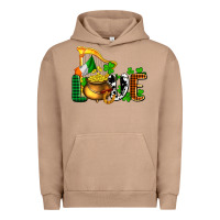 Pigment Burro St. Patrick's Love and golds Urban Hoodie - OliviaCreatesArt