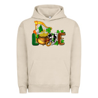 Pigment French Oak St. Patrick's Love and golds Urban Hoodie - OliviaCreatesArt