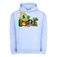 Pigment Grape Ice St. Patrick's Love and golds Urban Hoodie - OliviaCreatesArt