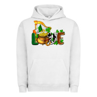 Pigment Lunar Rock St. Patrick's Love and golds Urban Hoodie - OliviaCreatesArt