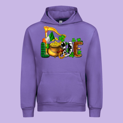 St. Patrick's Love And Golds Urban Hoodie Designed By Oliviacreatesart