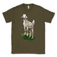 Army Green Kiko Goat Classic Tee - LillyAllenDesigns